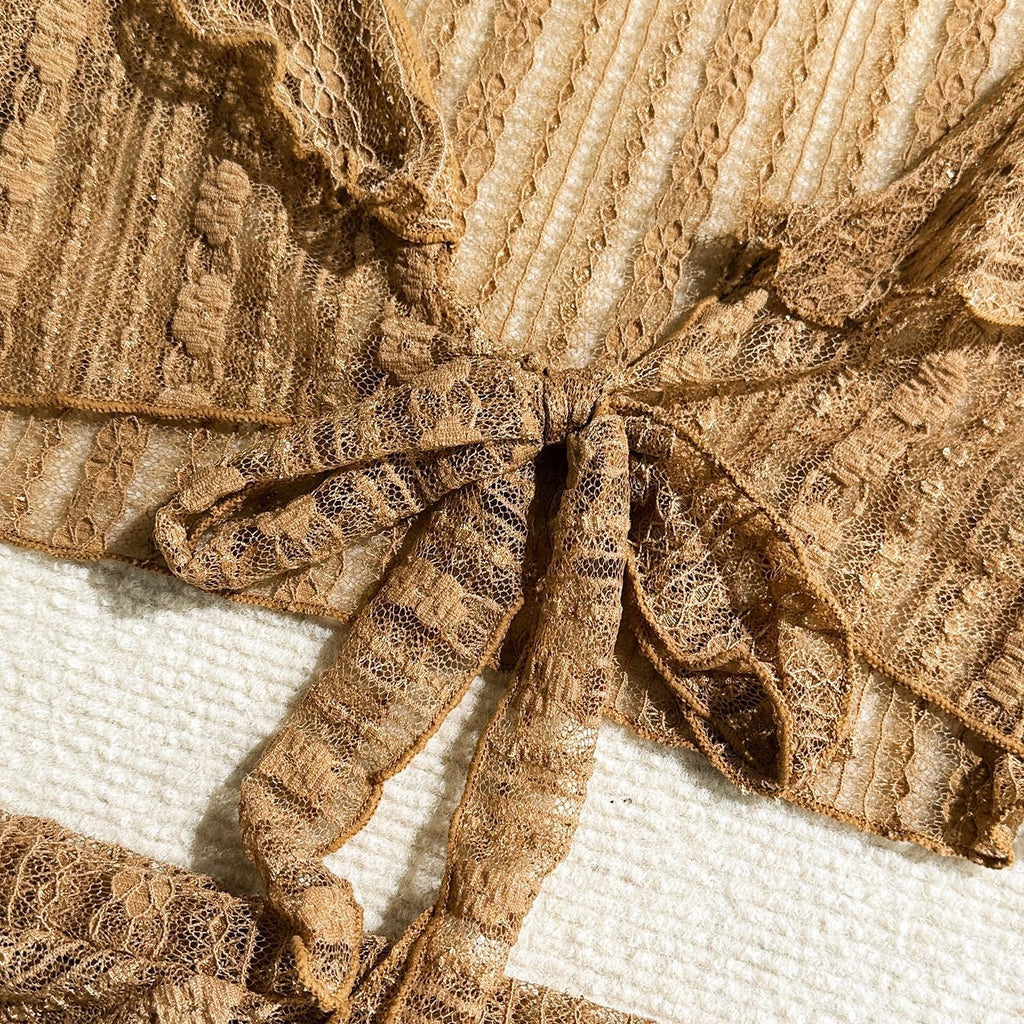 4-Piece Sexy Lace Mesh Bikini Set | ZAKAPOP