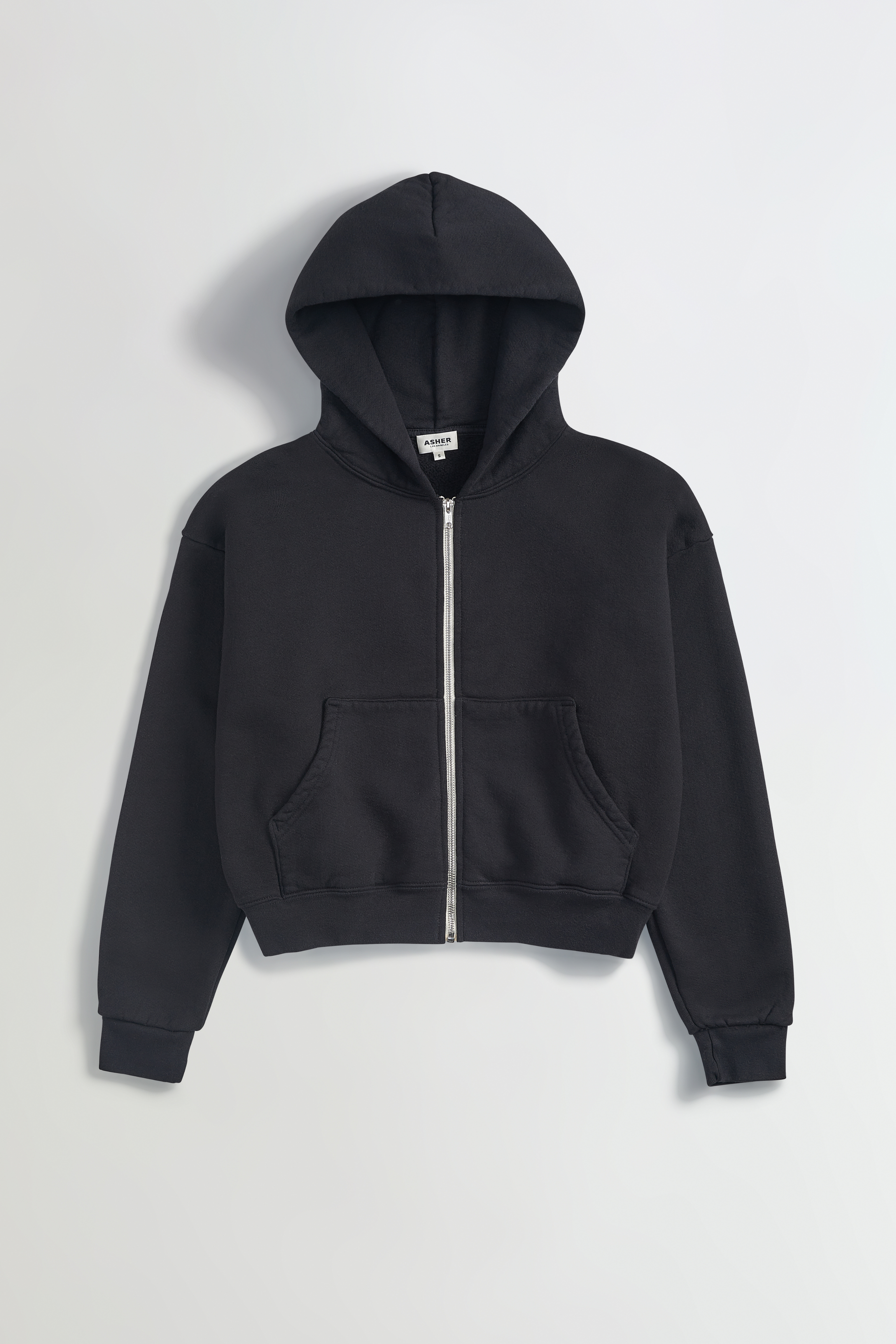Rosie Cropped Zip-Up Hoodie