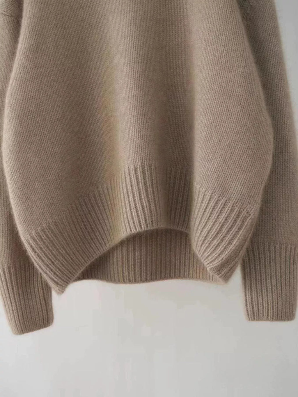 Turtleneck Dropped Shoulder Sweater