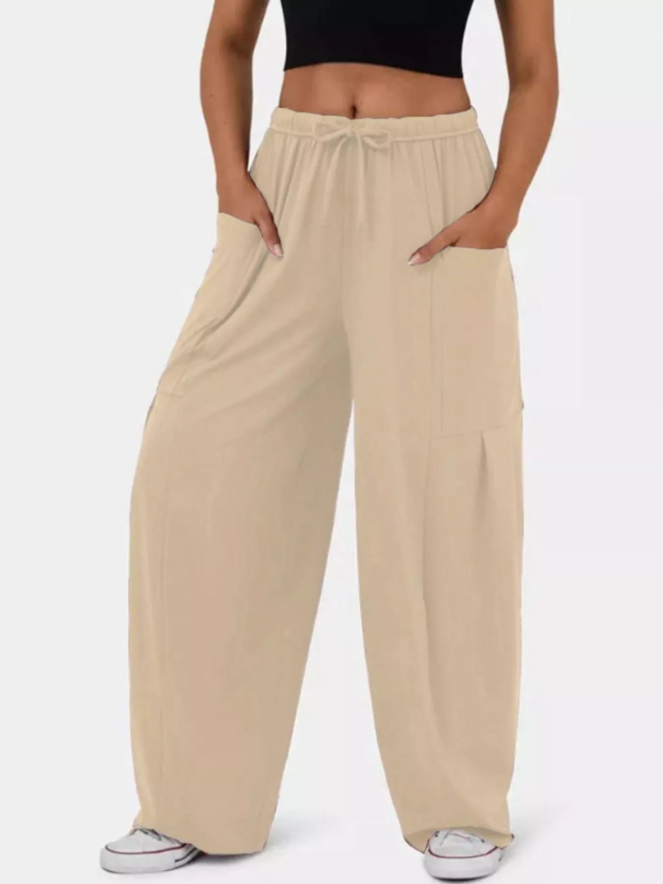 Relaxed Fit Drawstring Pants