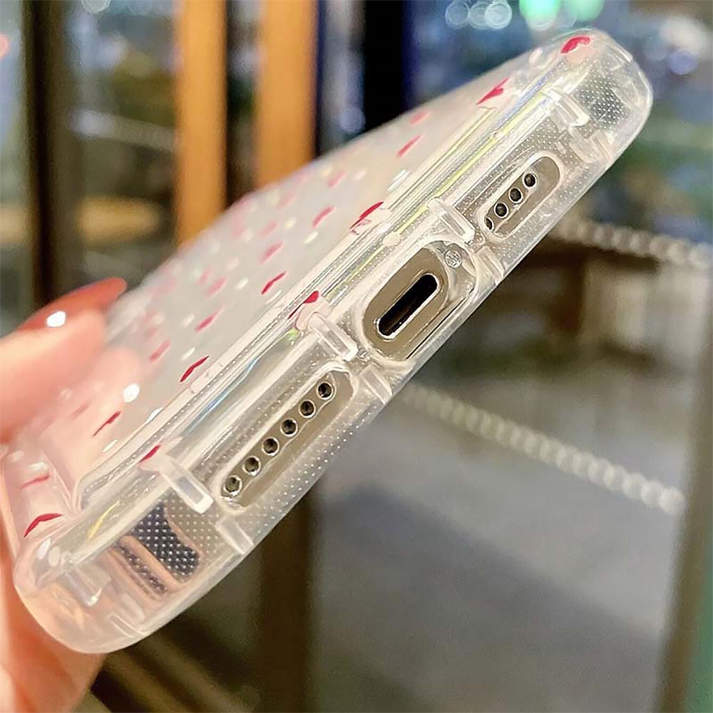 Clear Heart Pattern Phone Case | ZAKAPOP