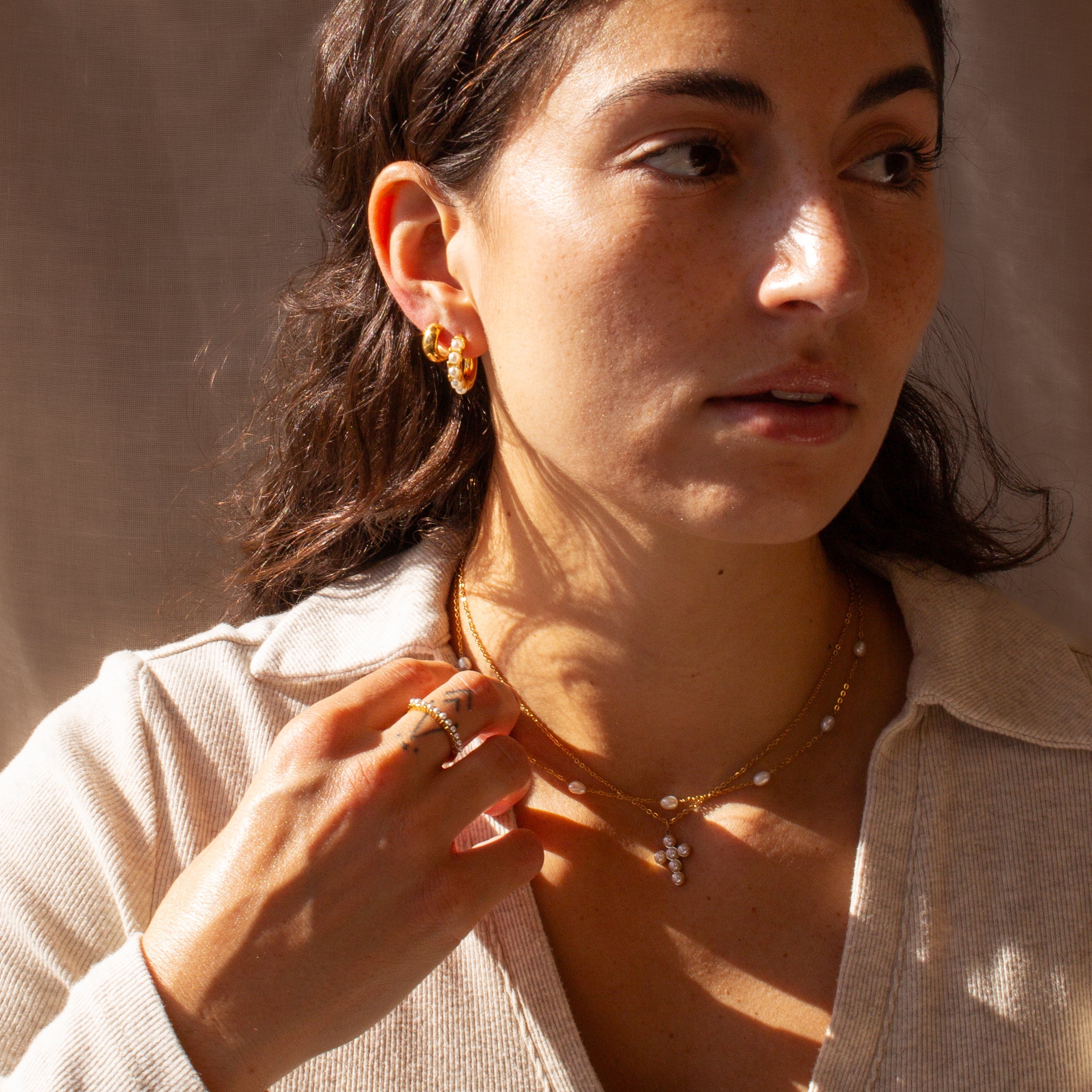 Pearl Cross Necklace