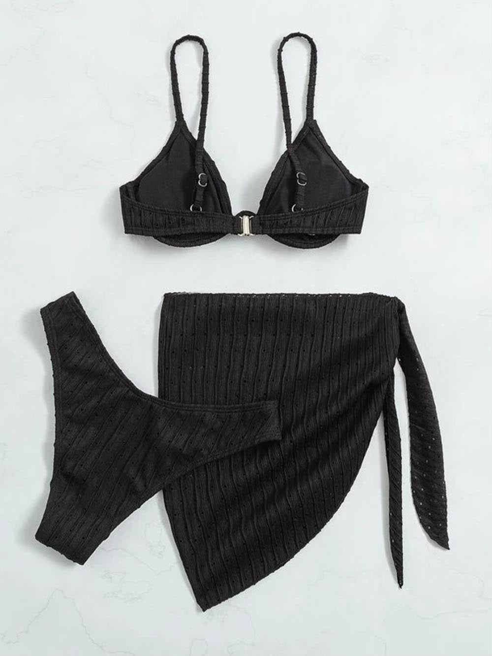 Sexy Split Three Piece Swimwear | ZAKAPOP