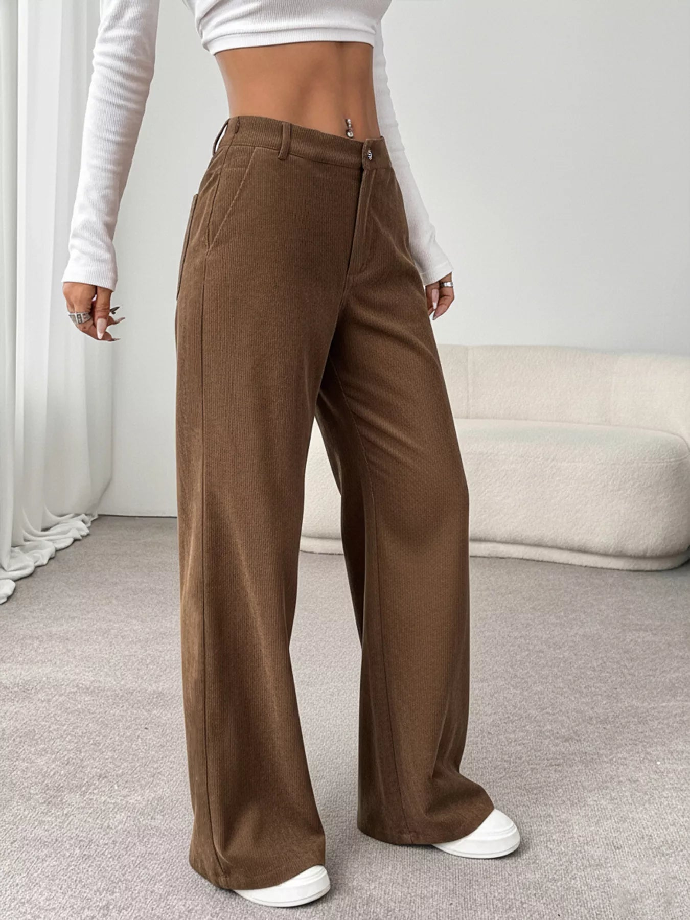 Wide Leg Casual Pants