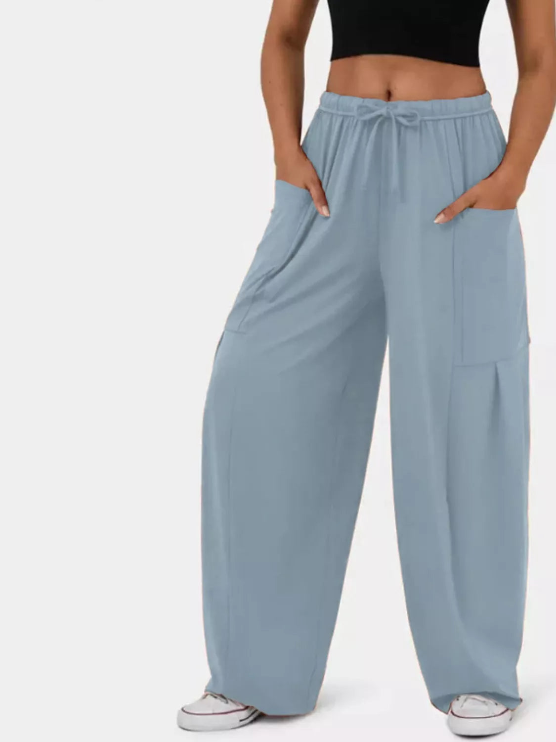Relaxed Fit Drawstring Pants
