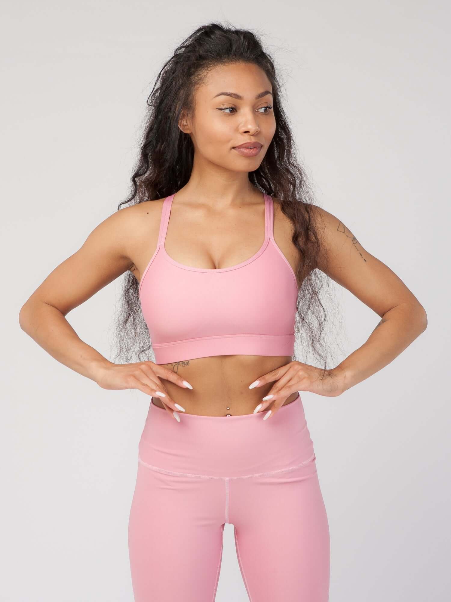 Knotted Back Sports Bra