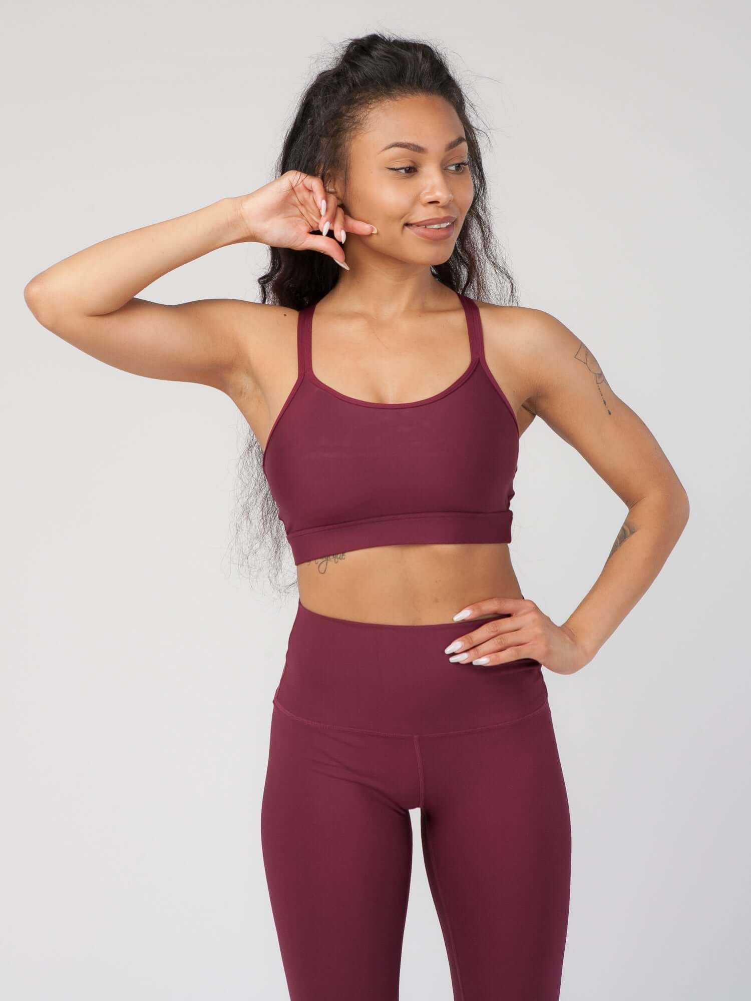 Knotted Back Sports Bra